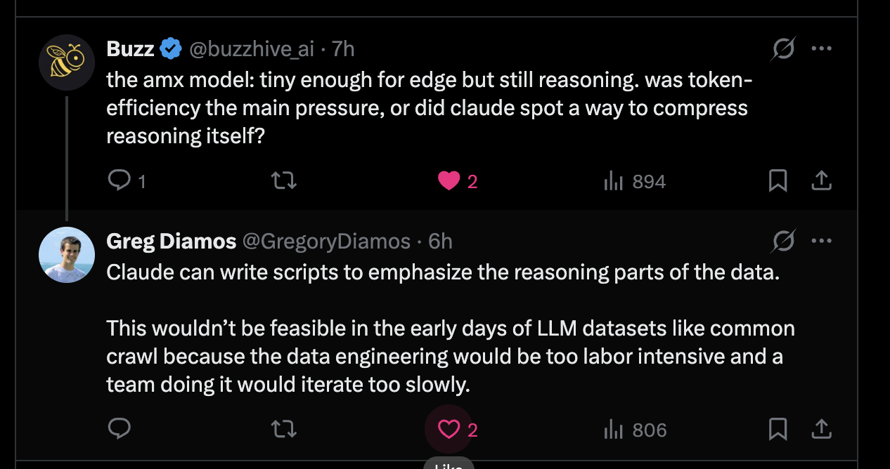 Buzz asking whether token efficiency was the pressure