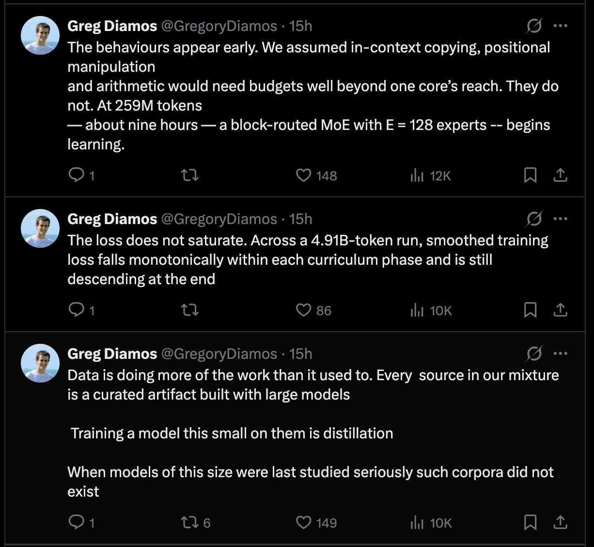 The three findings from the thread